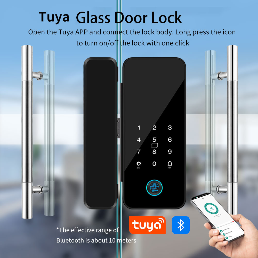 B16 Tuya APP Bluetooth Glass D - Glass Door Hinge avaliação e preço