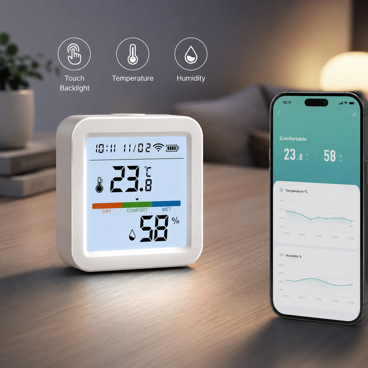 Tuya WiFi Temperature Humidity - Digital Hygrometer Probe avaliação e preço
