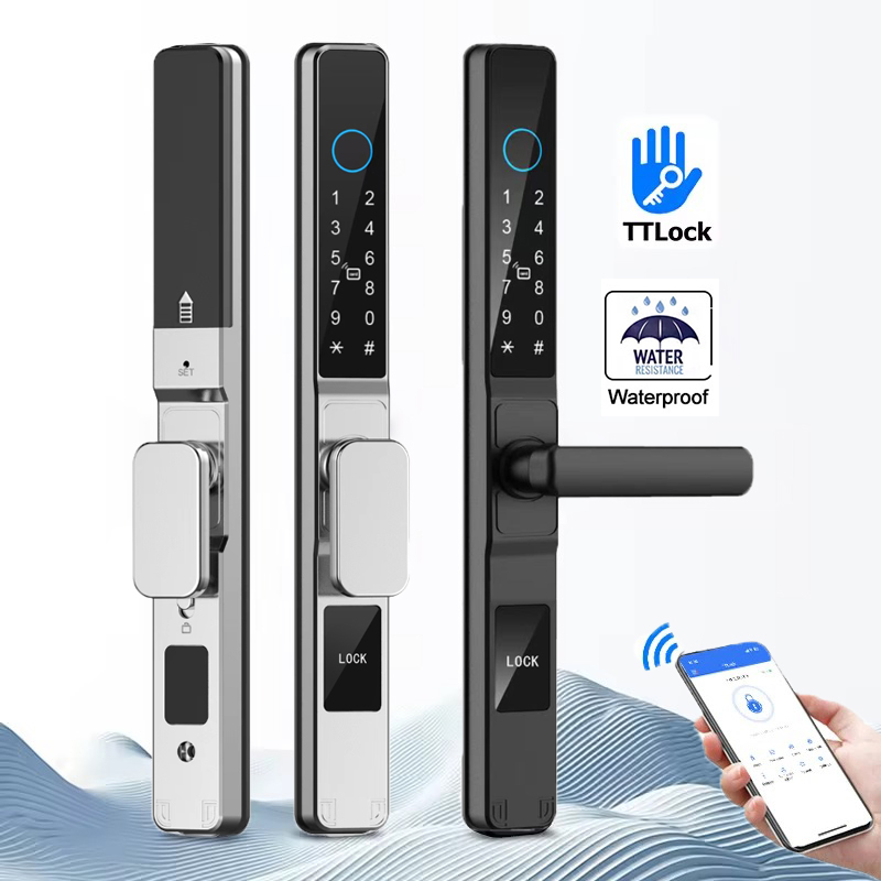 Waterproof Fingerprint Smart L - Glass Door Hinge avaliação e preço