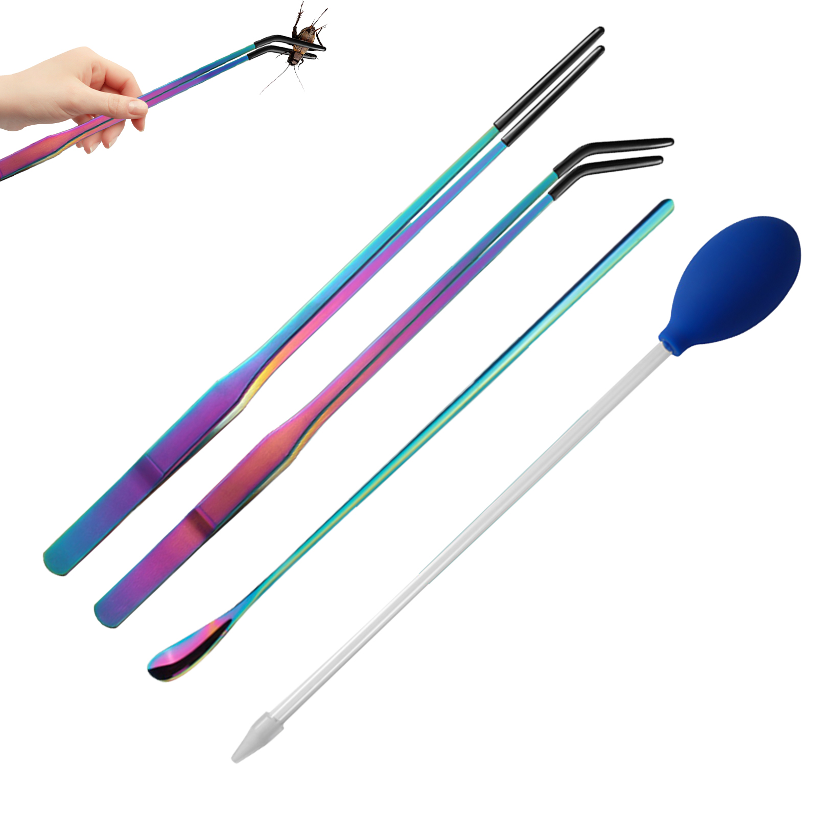4pcs Reptile Feeding Tongs Aqu - Feeding Tong Stainless avaliação e preço