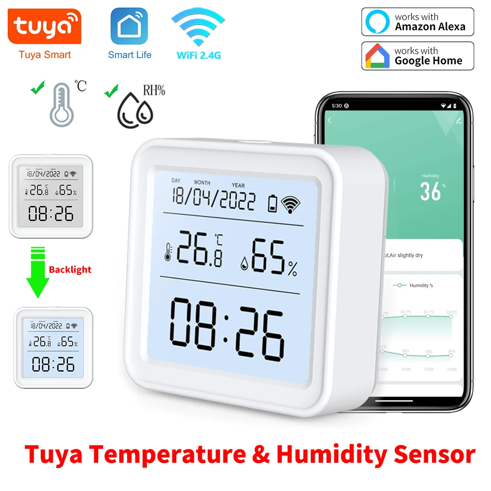 Tuya New WiFi Temperature Humi - Digital Hygrometer Probe avaliação e preço