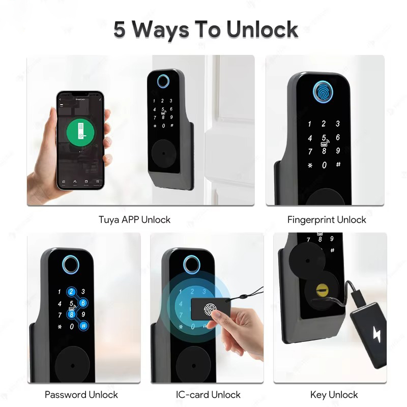 Waterproof Fingerprint Lock Tu - Glass Door Hinge avaliação e preço