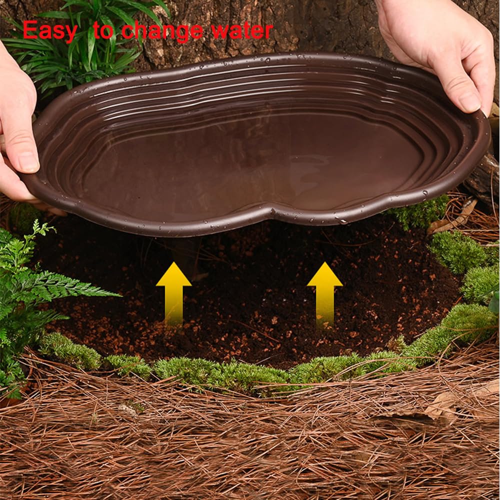 Reptile Bathing Dish Amphibian - Water Dish Reptile avaliação e preço