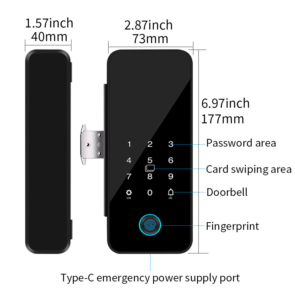 Tuya Smart Life Bluetooth Glas - Glass Door Hinge avaliação e preço