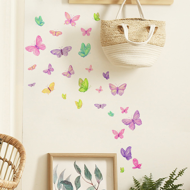Romantic butterfly Wall Sticke - Pvc Panel Background avaliação e preço