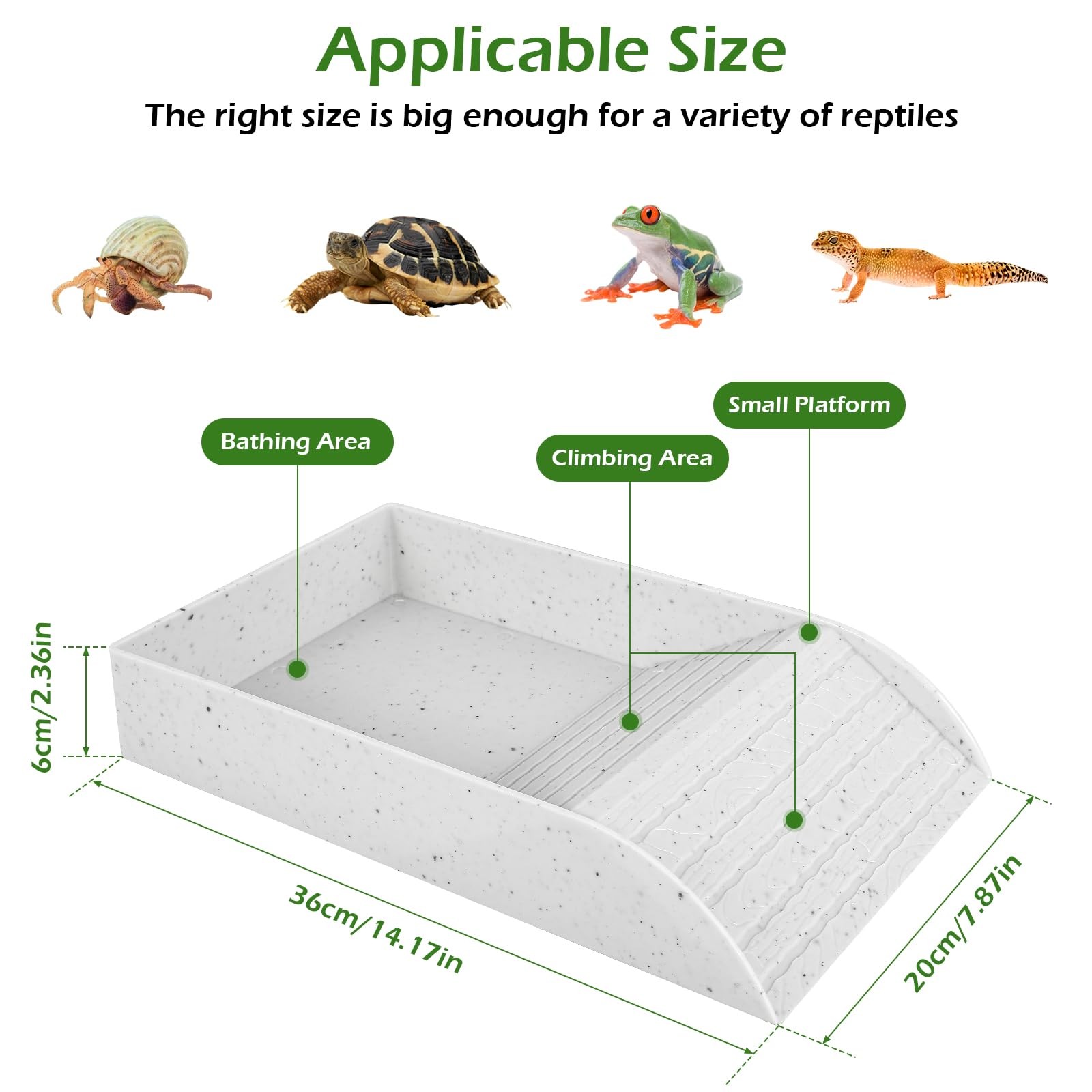 Anti Slip Tortoise Bath Dish T - Water Dish Reptile avaliação e preço