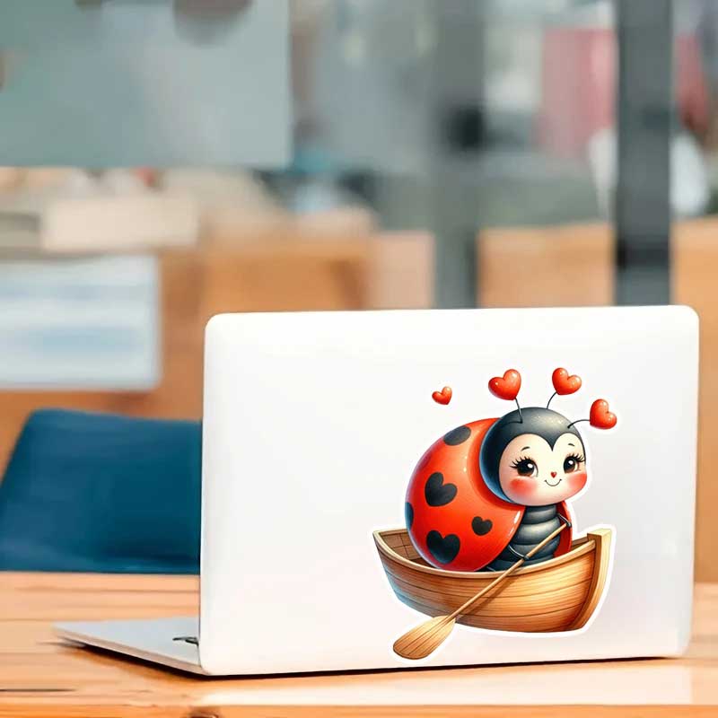 Cute Ladybug Wall Stickers Liv - Pvc Panel Background avaliação e preço