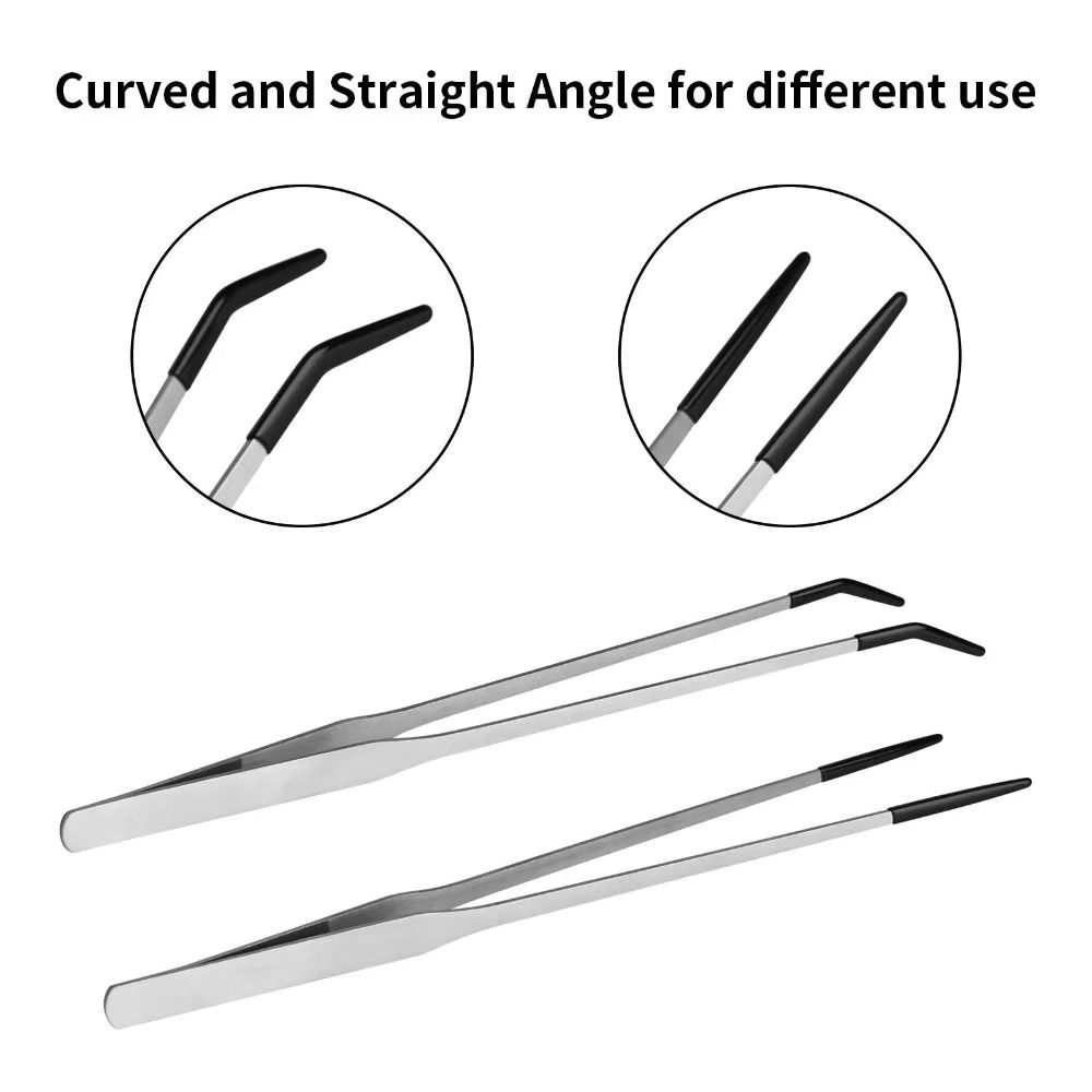 2Pcs Stainless Steel Aquarium  - Feeding Tong Stainless avaliação e preço