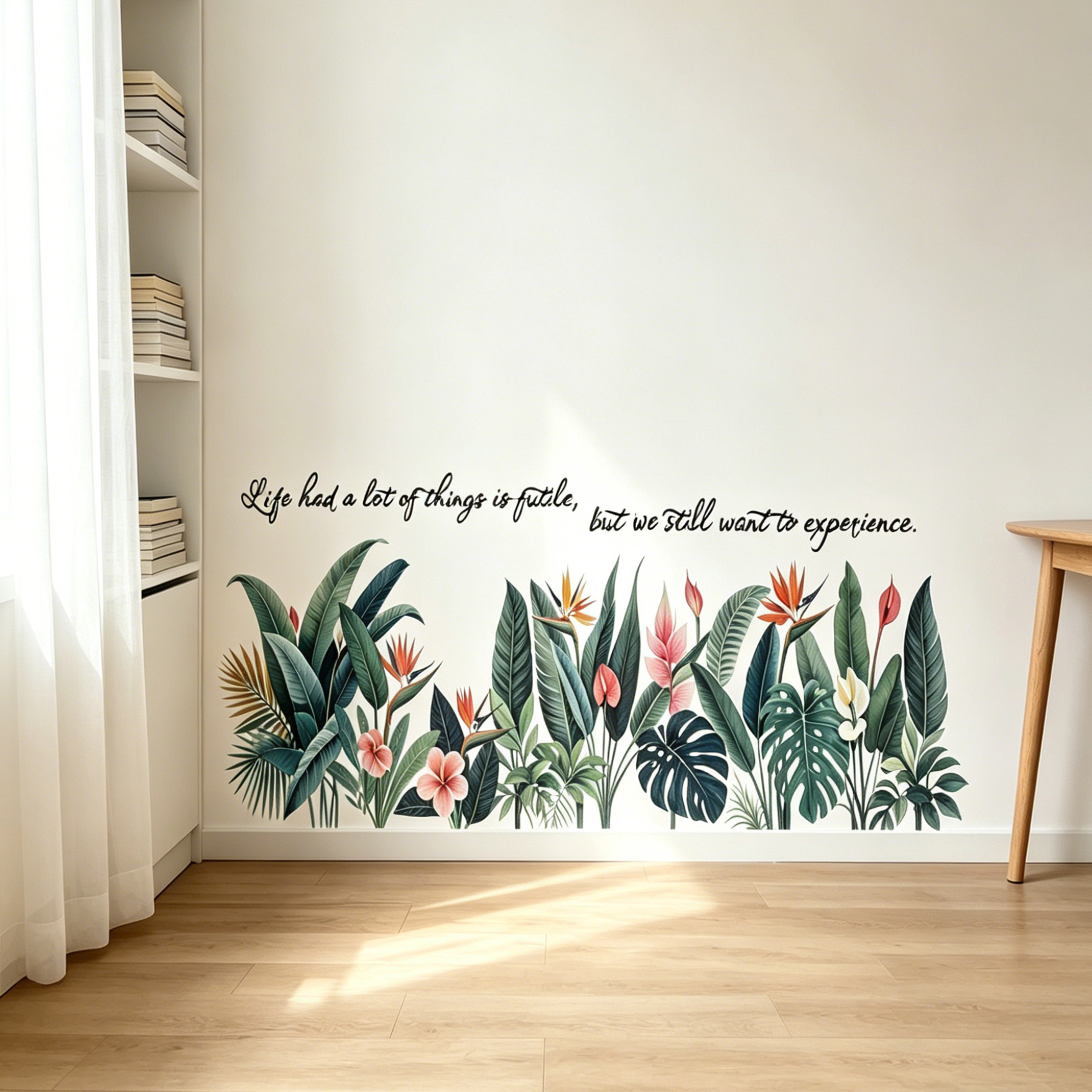 Tropical background wall stick - Pvc Panel Background avaliação e preço