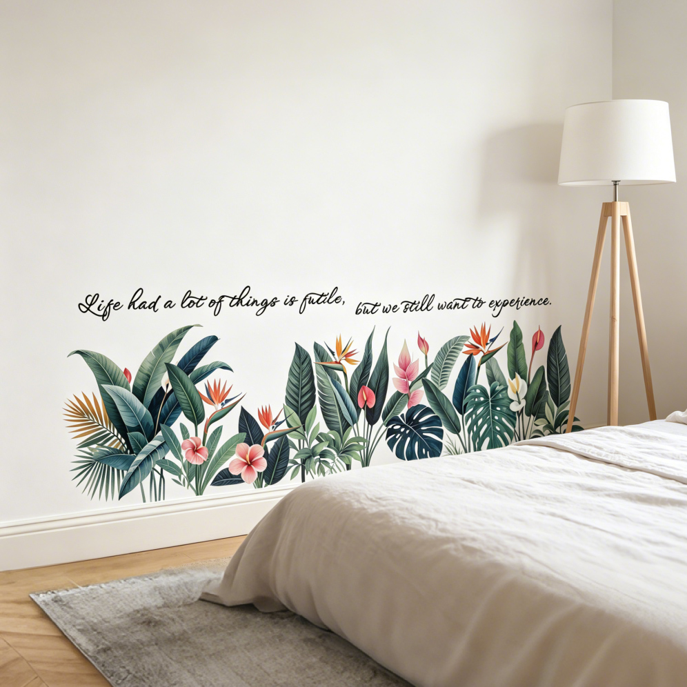 Tropical background wall stick - Pvc Panel Background avaliação e preço