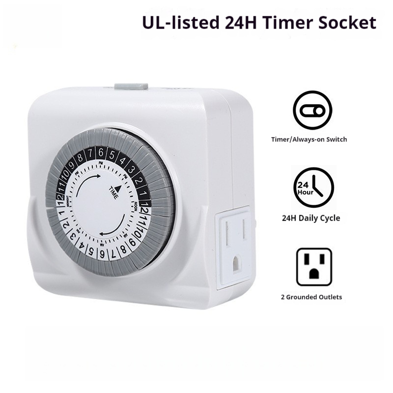 US SPEC/PLUG Standard Certific - Timer Dual Outlet avaliação e preço