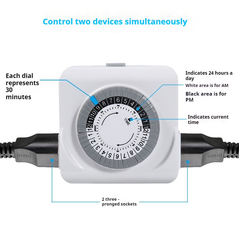 US SPEC/PLUG Standard Certific - Timer Dual Outlet avaliação e preço