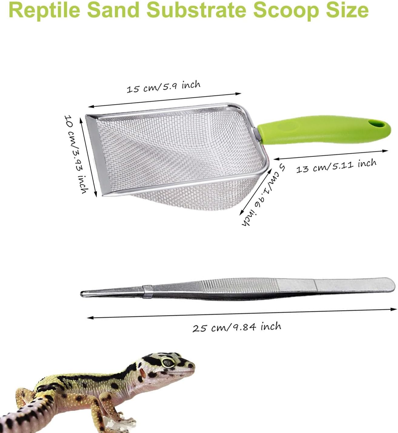 Reptile Sand Scoop Set - Fine  - Feeding Tong Stainless avaliação e preço