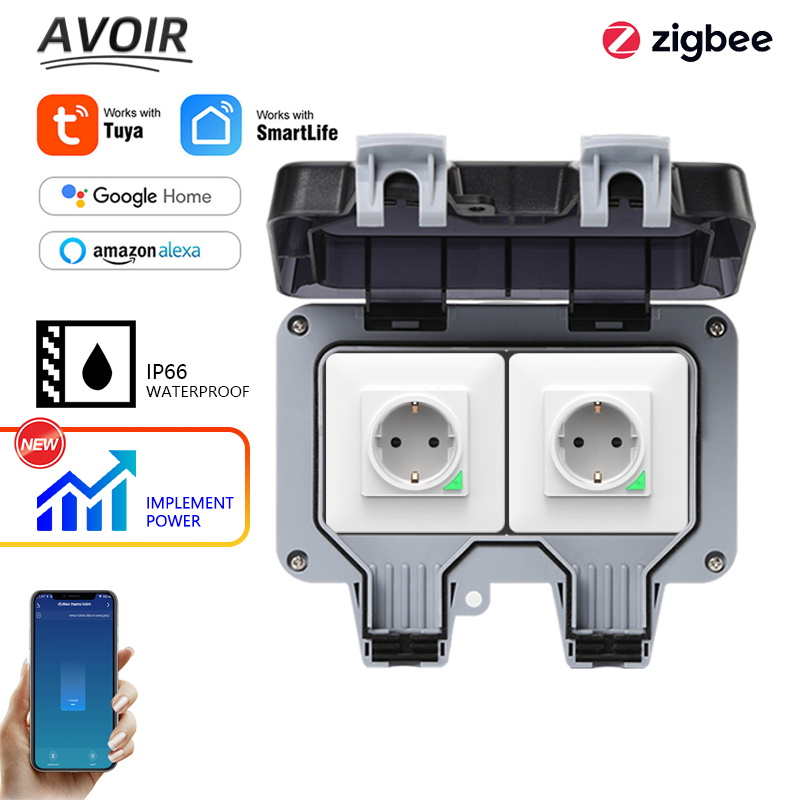 Avoir Tuya Zigbee Electrical S - Timer Dual Outlet avaliação e preço