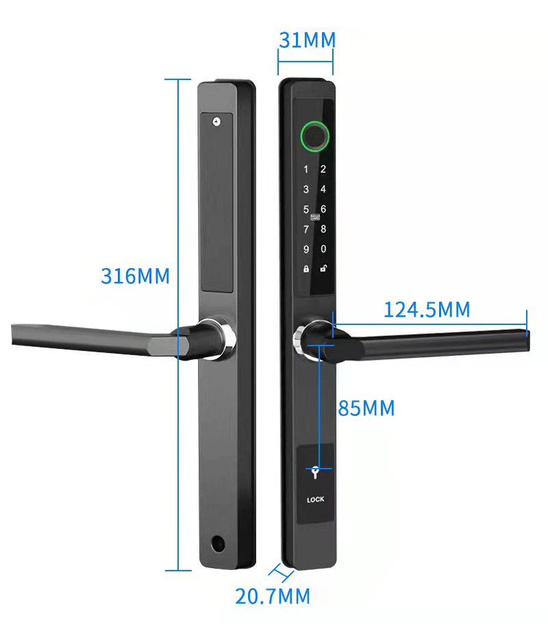 ZHDCOOKEY Biometric Digital Do - Glass Door Hinge avaliação e preço