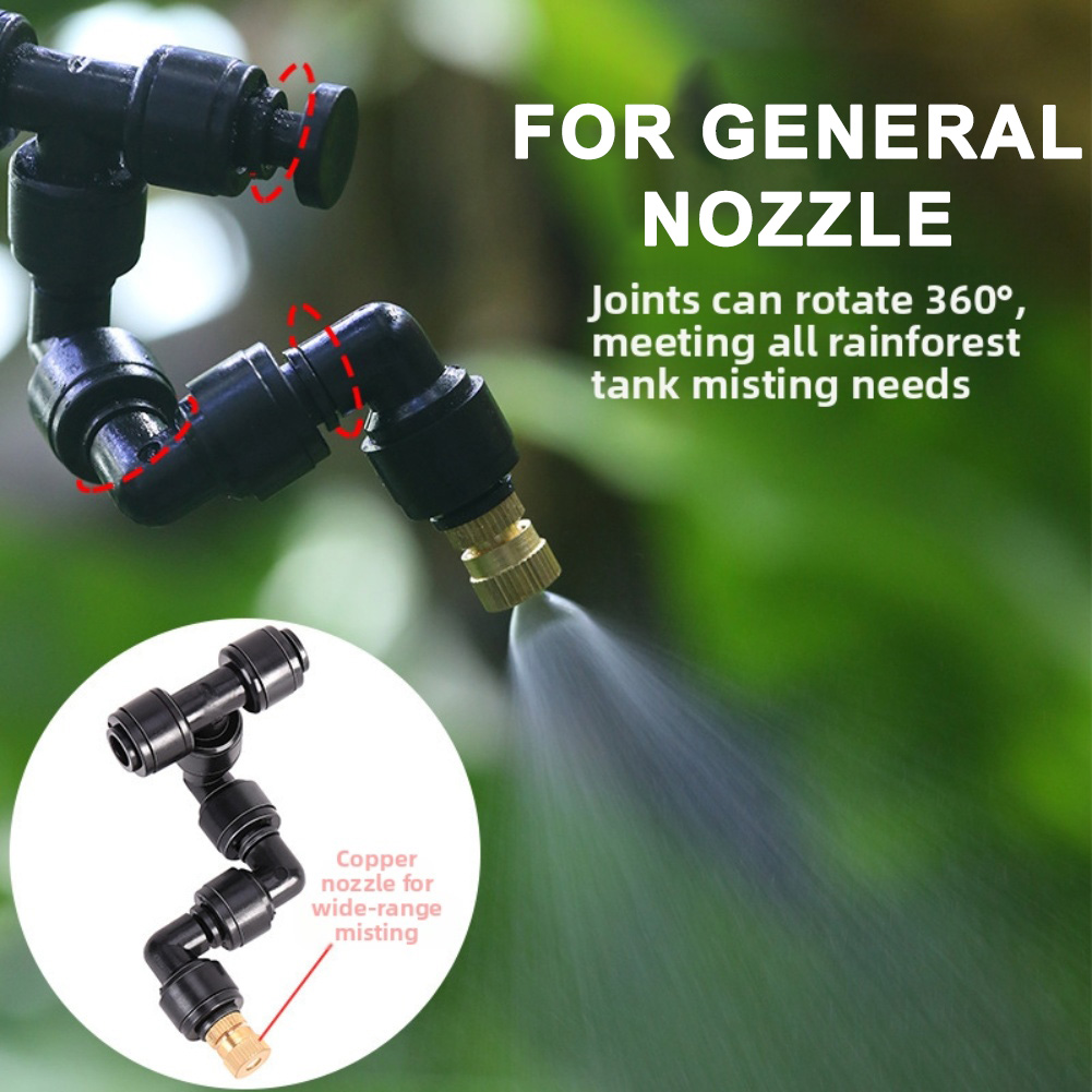 2 PCS Black Atomizing Nozzle 3 - Misting Nozzle Reptile avaliação e preço