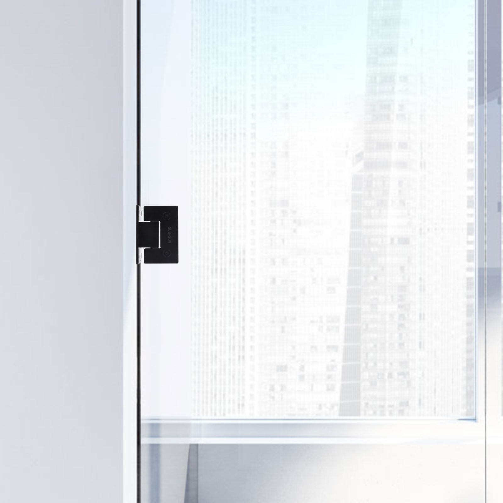 1Pcs Glass Door Clamp Bathroom - Glass Door Hinge avaliação e preço