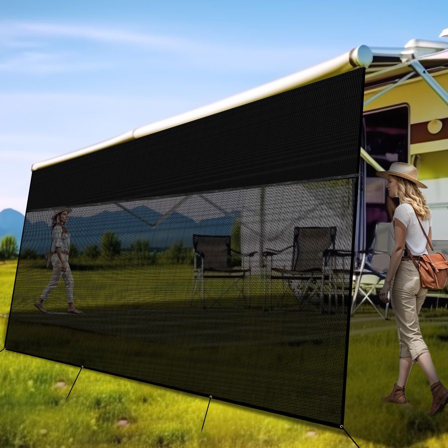 Awning Shade Screen with Zippe - Screen Top Mesh avaliação e preço