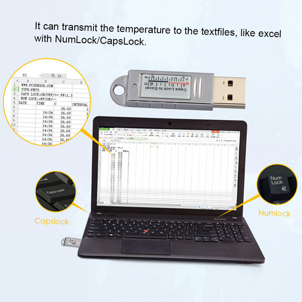PCsensor USB Thermometer Hygro - Digital Hygrometer Probe avaliação e preço