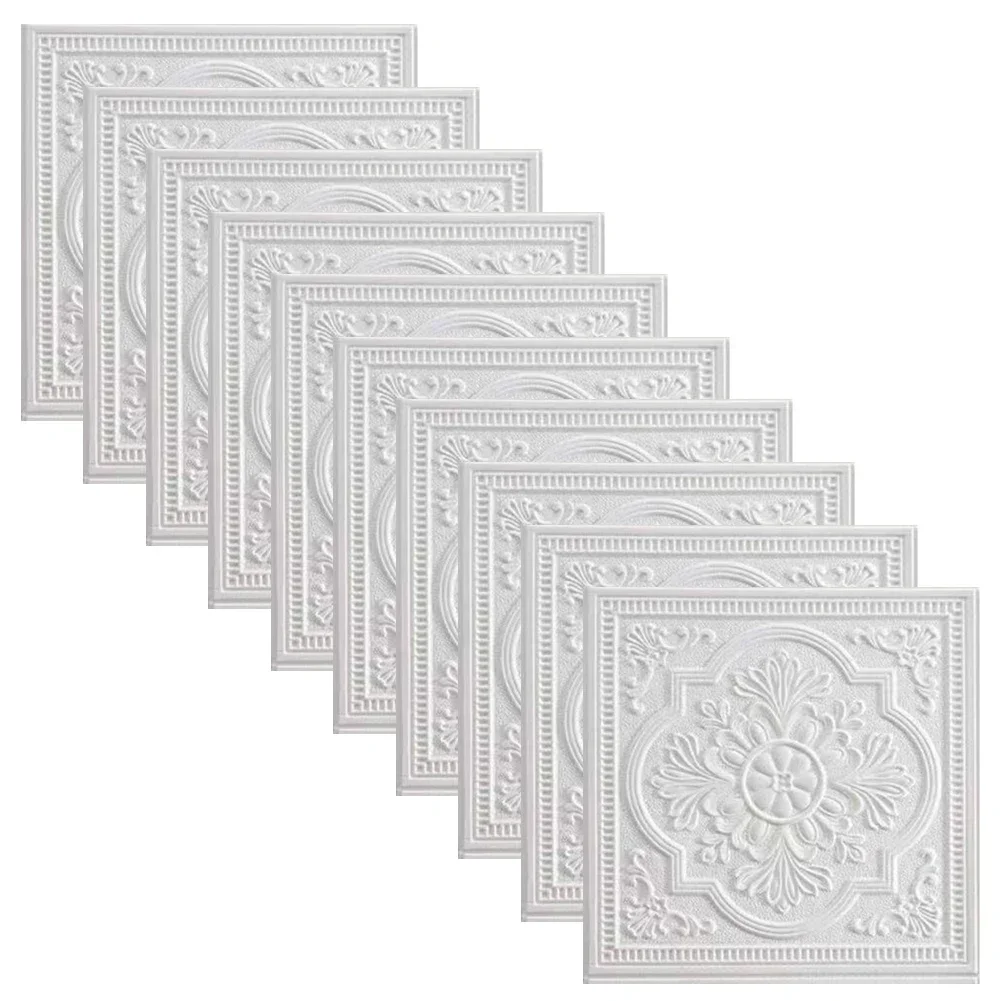 1/10 Pc 3D Wall Panel Wall Sti - Pvc Panel Background avaliação e preço