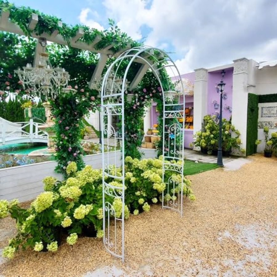 White metal wedding arch for g - Vine Climbing Plastic avaliação e preço