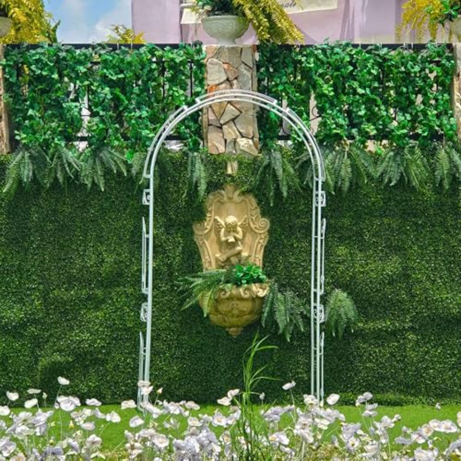 White metal wedding arch for g - Vine Climbing Plastic avaliação e preço