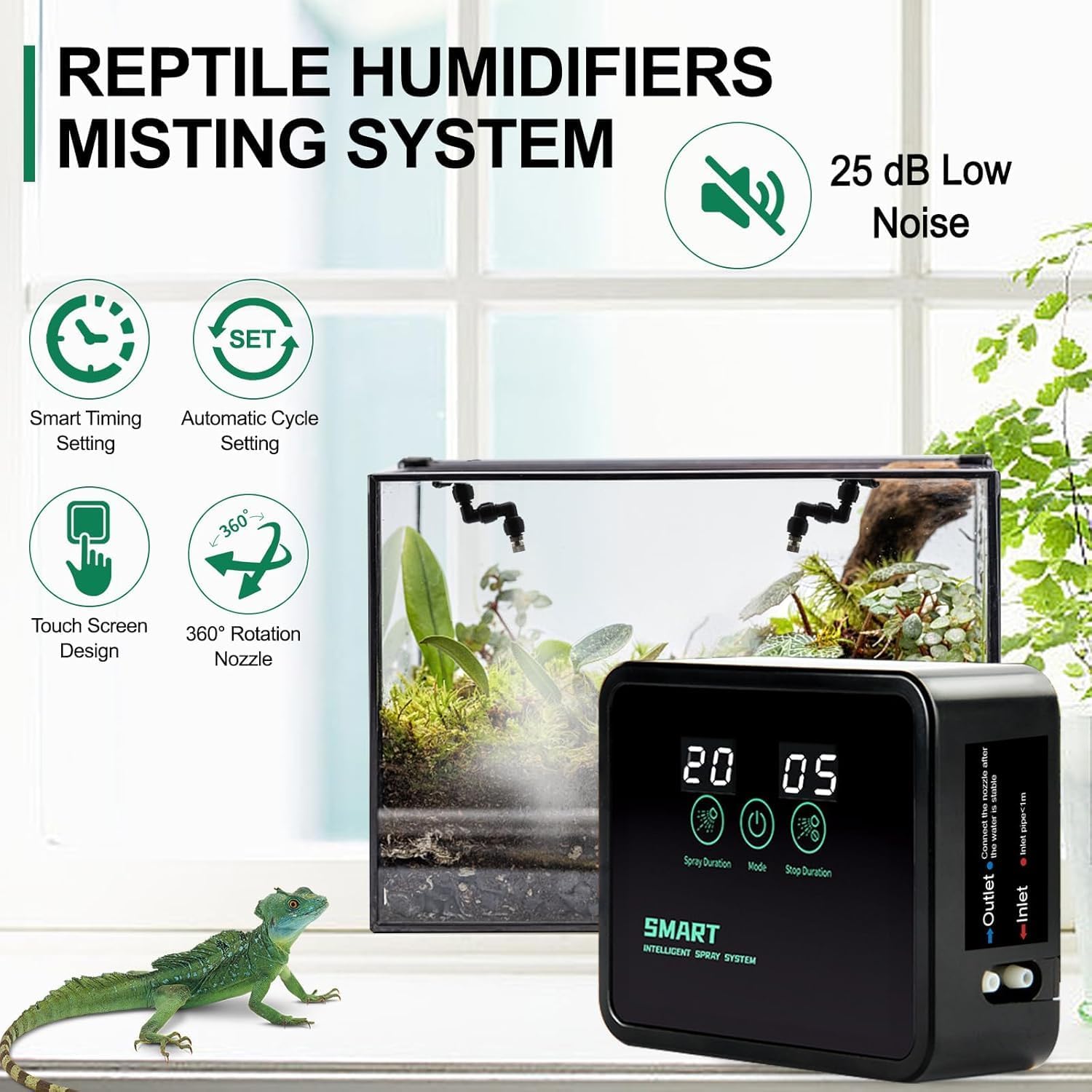 Reptile Humidifiers Smart Mist - Misting Nozzle Reptile avaliação e preço